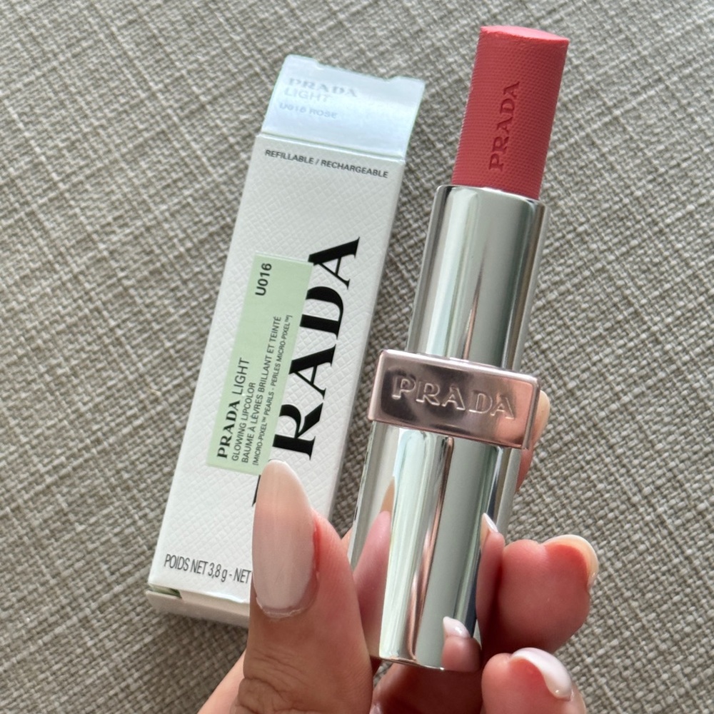 Prada Light Glowing Lip Oil Stick  U016 Rose - bubblegum pinkNEW